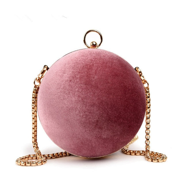 Velour Sphere Clutch