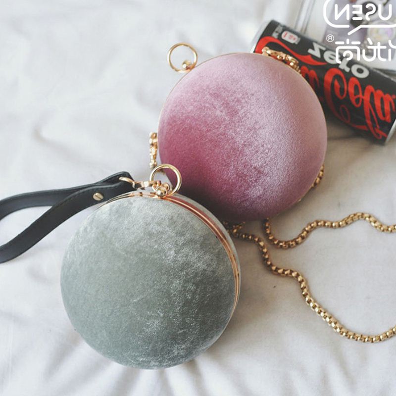 Velour Sphere Clutch