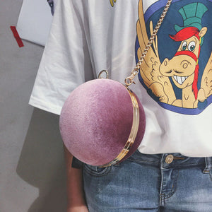 Velour Sphere Clutch