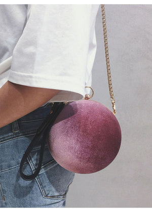 Velour Sphere Clutch