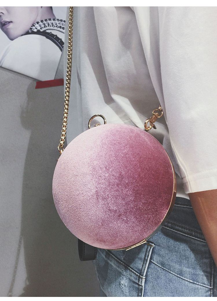 Velour Sphere Clutch