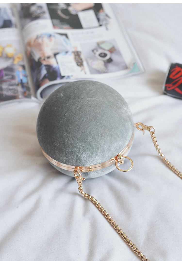 Velour Sphere Clutch