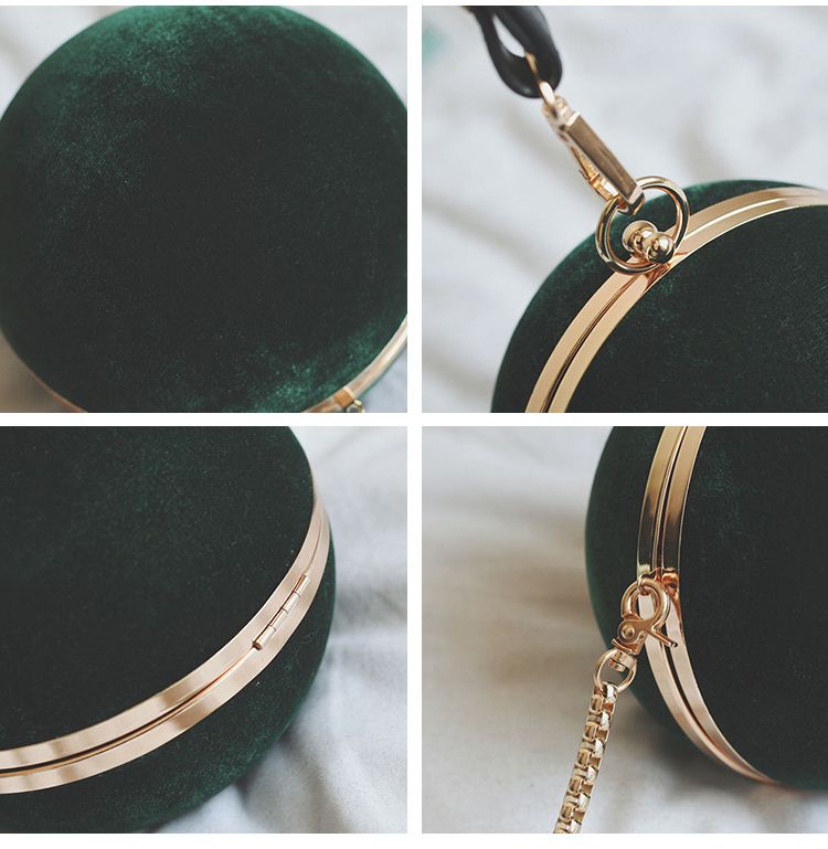 Velour Sphere Clutch