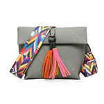 Colorful Strap Shoulder Bag