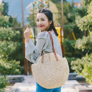 Hand-woven Round  Shoulder Bag