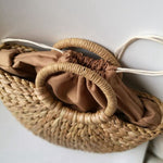 Half Moon Straw Bag