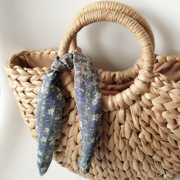 Half Moon Straw Bag