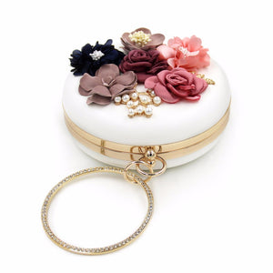 Floral Round Clutch