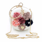 Floral Round Clutch