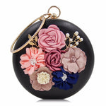 Floral Round Clutch