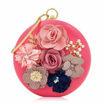 Floral Round Clutch