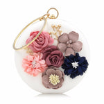 Floral Round Clutch