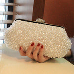 Pearl Detail Clutch Bag