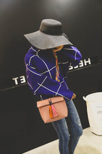 Colorful Strap Shoulder Bag