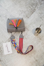 Colorful Strap Shoulder Bag