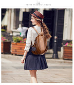 Hight quality vintage backpack -anti-theft-