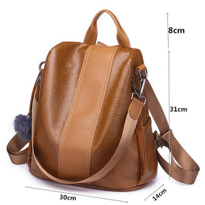 Hight quality vintage backpack -anti-theft-