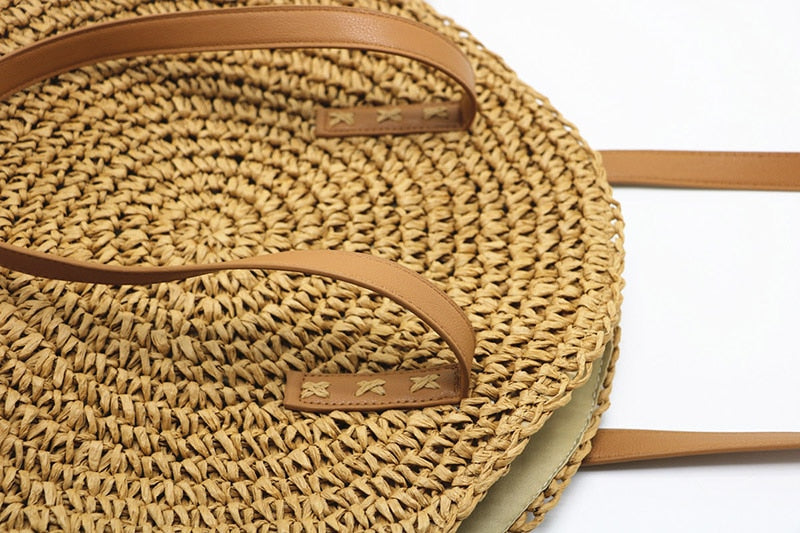 Hand-woven Round  Shoulder Bag